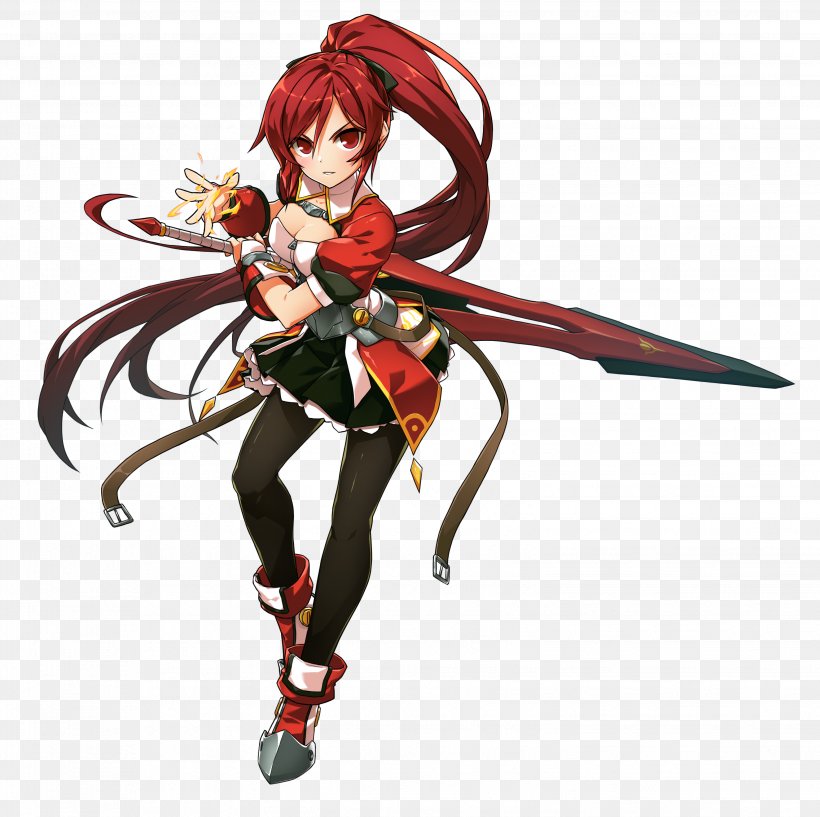 Elsword Elesis YouTube Character Art, PNG, 3093x3084px, Watercolor, Cartoon, Flower, Frame, Heart Download Free