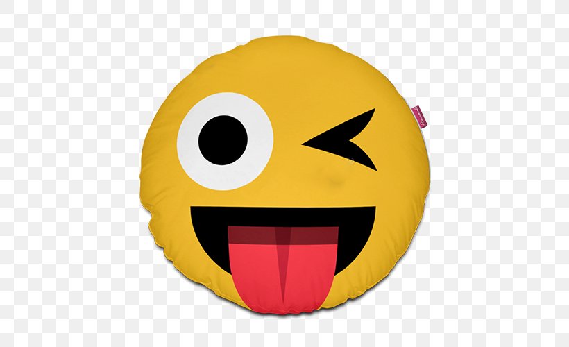 Emoticon Smiley Emoji Wink Shrug, PNG, 500x500px, Emoticon, Cushion, Emoji, Face With Tears Of Joy Emoji, Happiness Download Free