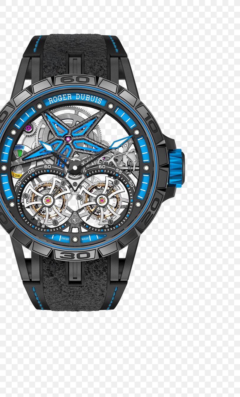 Roger Dubuis Watch Tourbillon Clock Rolex, PNG, 1230x2028px, Roger Dubuis, Brand, Clock, Electric Blue, Jewellery Download Free