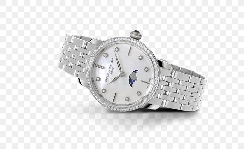 Frédérique Constant Watch Clock Platinum Diamond, PNG, 800x500px, Frederique Constant, Bling Bling, Brand, Clock, Clothing Accessories Download Free