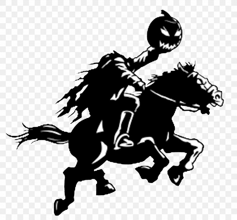 Headless Horseman The Legend Of Sleepy Hollow Ichabod Crane Old Dutch Church Of Sleepy Hollow, PNG, 2287x2122px, Headless Horseman, Black, Black And White, Bridle, Cowboy Download Free