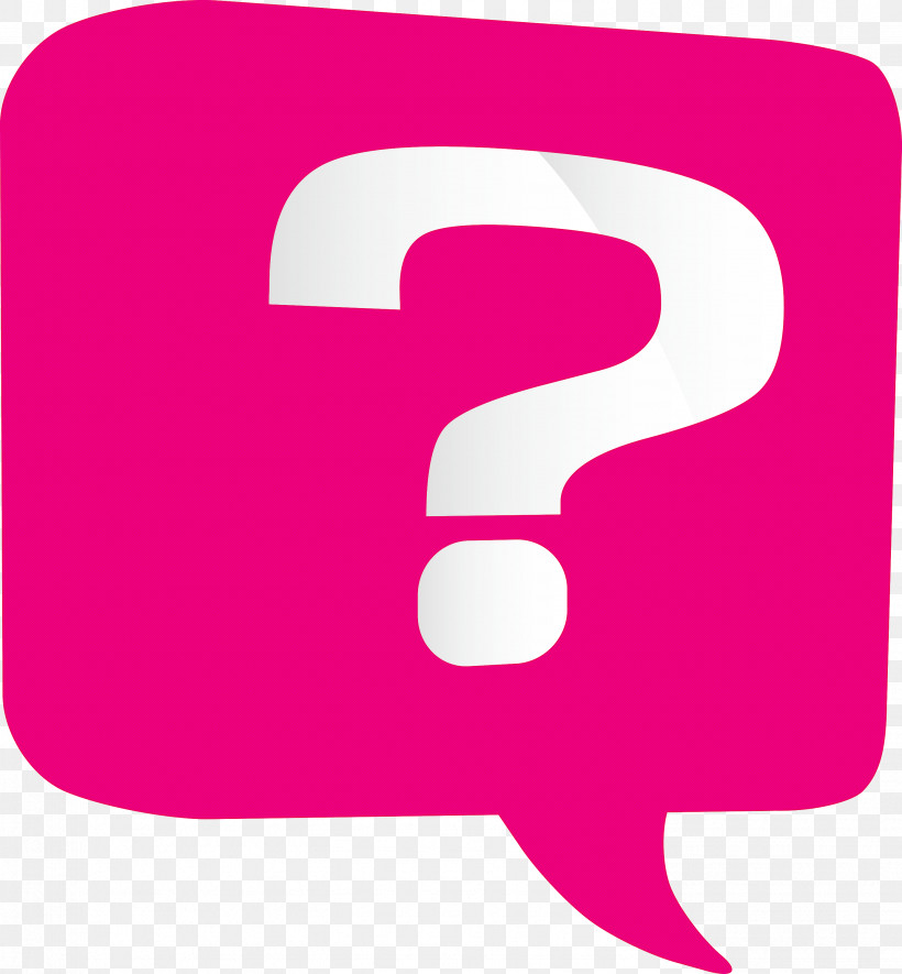 Question Mark, PNG, 2777x3000px, Question Mark, Line, Logo, Magenta, Material Property Download Free
