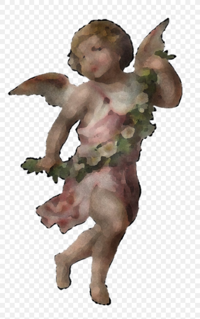 Angel Cupid Figurine Animation Plant, PNG, 1024x1632px, Angel, Animation, Cupid, Figurine, Plant Download Free
