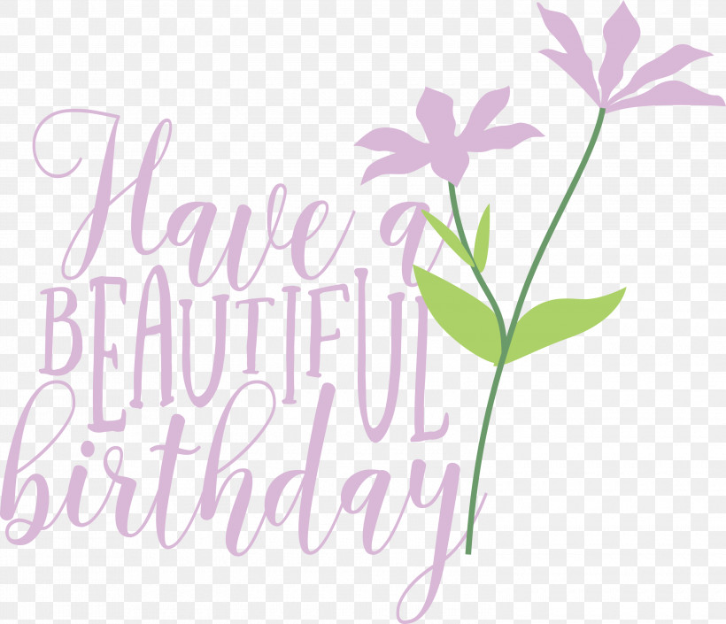 Beautiful Birthday, PNG, 3000x2582px, Beautiful Birthday, Biology, Floral Design, Flower, Lavender Download Free