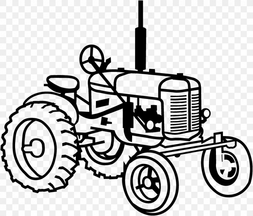 Clip Art Car Motor Vehicle Semi-trailer Truck, PNG, 854x727px, Car, Agricultural Machinery, Automotive Design, Automotive Wheel System, Blackandwhite Download Free