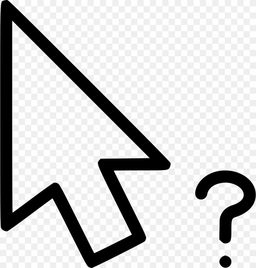 Computer Mouse Pointer Cursor Arrow, PNG, 936x980px, Computer Mouse, Area, Black, Black And White, Brand Download Free