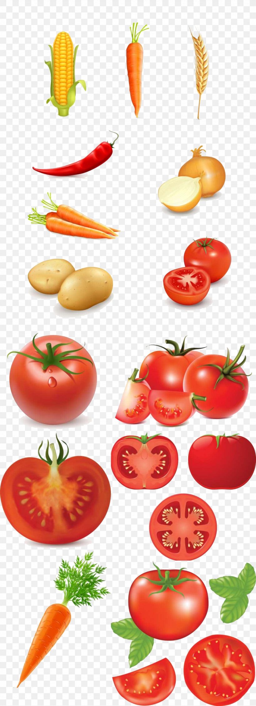 Cherry Tomato Stir-fried Tomato And Scrambled Eggs Vegetable Food, PNG, 1024x2824px, Cherry Tomato, Auglis, Cabbage, Carrot, Diet Food Download Free