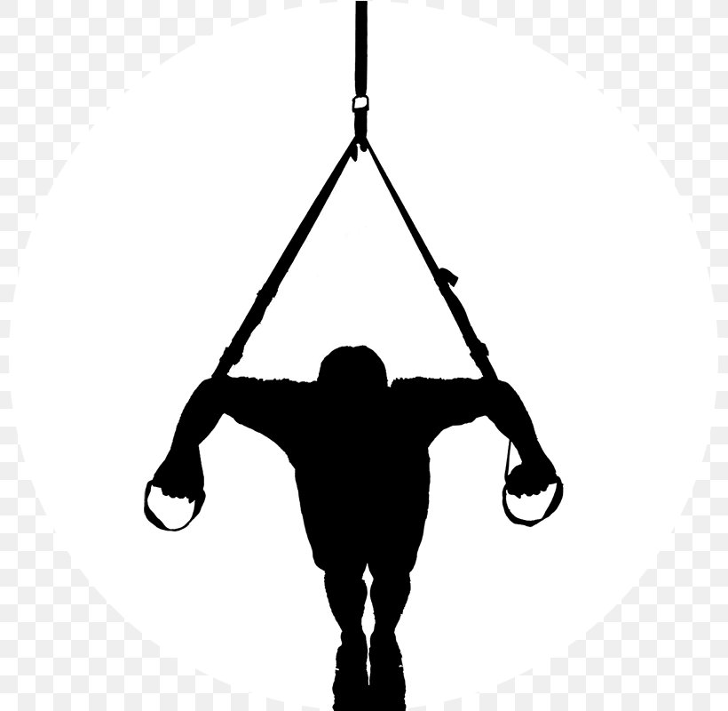 Suspension Training Personal Trainer Functional Training Exercise, PNG, 800x800px, Suspension Training, Black And White, Coach, Crosstraining, Exercise Download Free