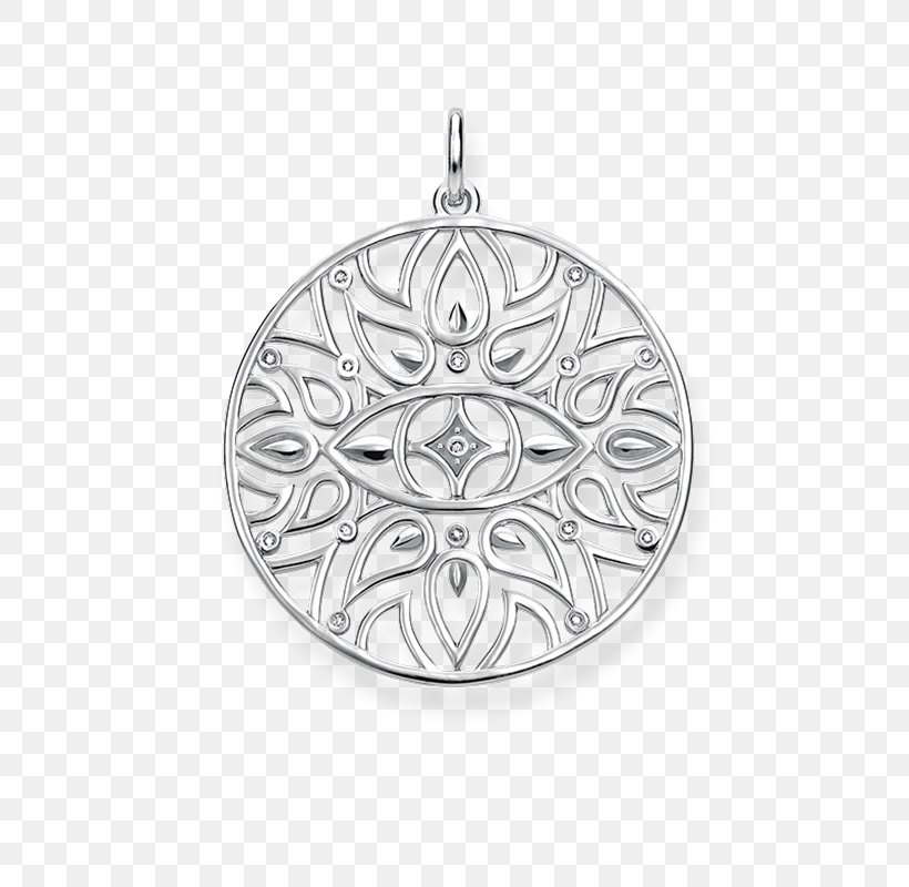 Charms & Pendants Cubic Zirconia Jewellery Thomas Sabo Necklace, PNG, 800x800px, Charms Pendants, Amulet, Black And White, Body Jewelry, Bracelet Download Free