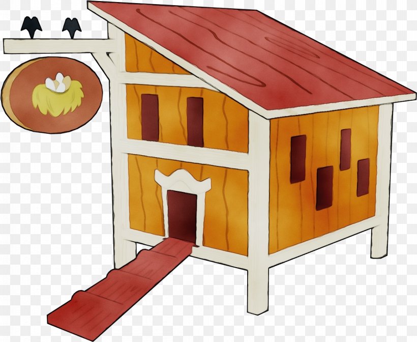 Chicken Coop House Clip Art Table Roof, PNG, 1203x987px, Watercolor, Chicken Coop, Doghouse, House, Kennel Download Free