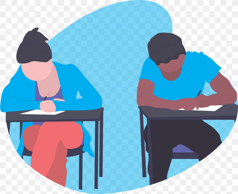 Exam Students, PNG, 3000x2451px, Exam, Cartoon, Conversation, Furniture, Reading Download Free
