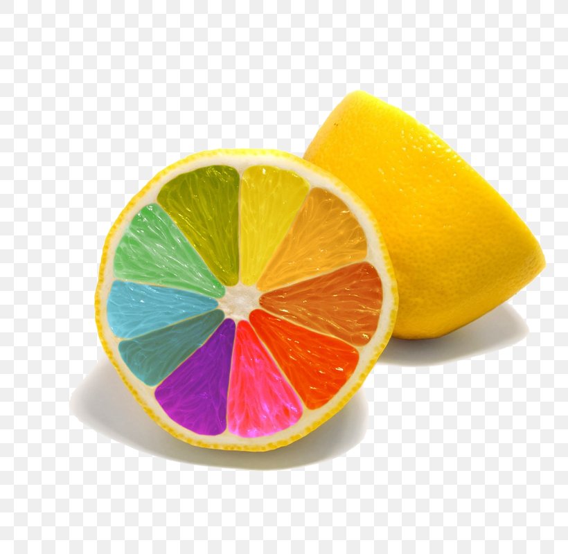 Lemon Colorful Rainbow Desktop Wallpaper High-definition Television 1080p, PNG, 800x800px, 4k Resolution, Lemon, Android, Citric Acid, Citrus Download Free
