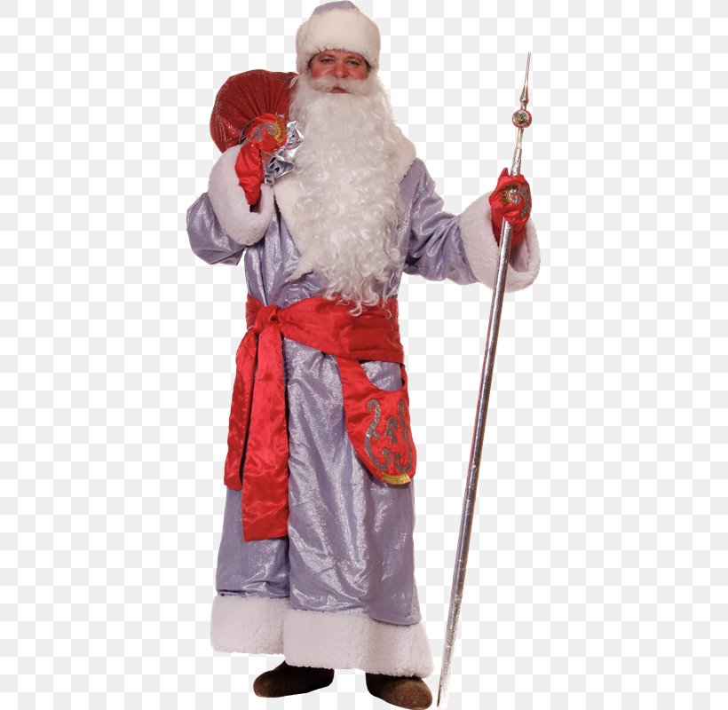 Santa Claus Ded Moroz Snegurochka Ziuzia Grandfather, PNG, 399x800px, Santa Claus, Costume, Ded Moroz, Fictional Character, Grandfather Download Free