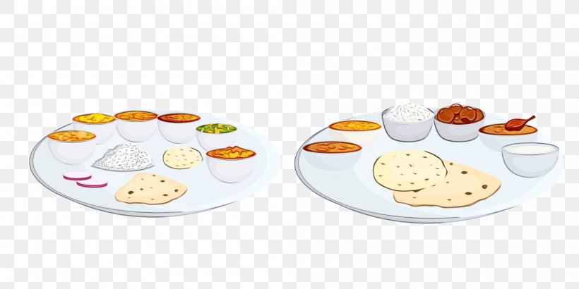Dish Food Dishware Cuisine Platter, PNG, 2000x1000px, Watercolor, Cuisine, Dish, Dishware, Food Download Free