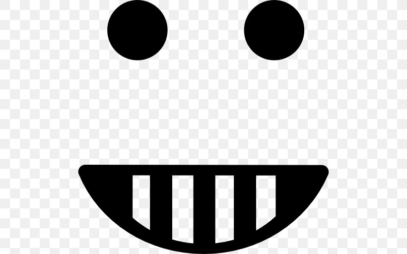 Smiley Emoticon Laughter, PNG, 512x512px, Smiley, Black, Black And White, Black M, Brand Download Free