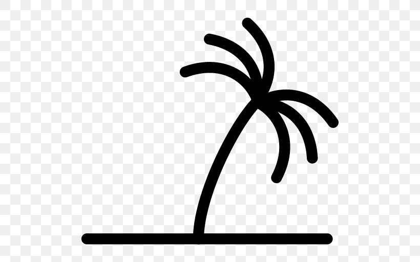 Arecaceae Tree Clip Art, PNG, 512x512px, Arecaceae, Area, Artwork, Black And White, Coconut Download Free