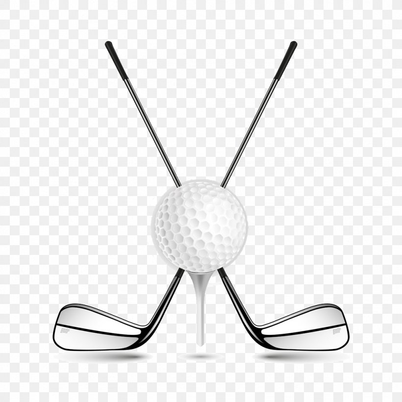 Golf Ball, PNG, 1024x1024px, Golf Ball, Ball, Ball Game, Black And White, Cartoon Download Free