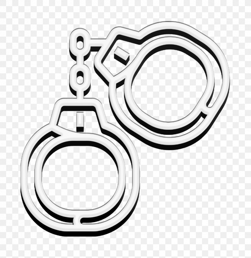 Handcuffs Icon Jail Icon Military Icon, PNG, 980x1010px, Handcuffs Icon, Black And White, Chemical Symbol, Computer Hardware, Jail Icon Download Free