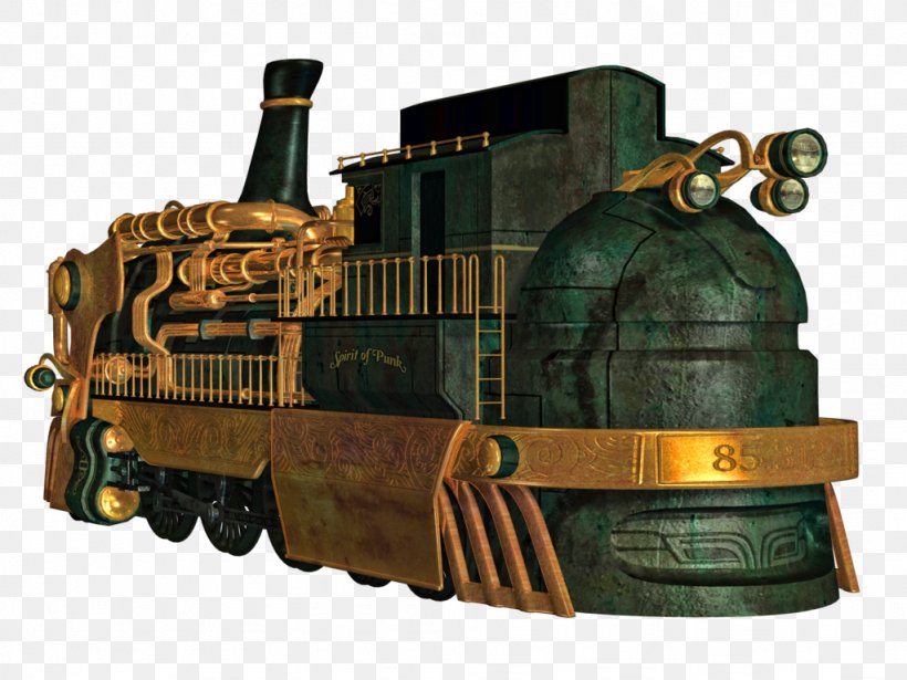 Train Car Steampunk Steam Locomotive, PNG, 1024x768px, Train, Car, Drawing, Information, Johann Friedrich Krigar Download Free