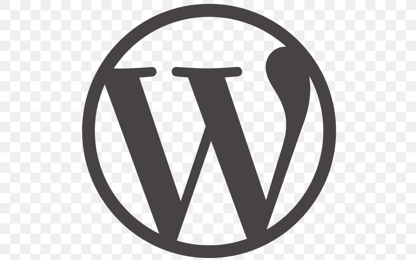 WordPress.com Logo Blog, PNG, 512x512px, Wordpress, Area, Black And White, Blog, Brand Download Free