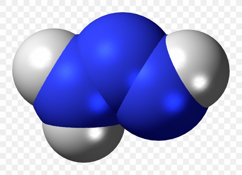 Triazene Space-filling Model Hydrazine Molecule Chemical Compound, PNG, 2000x1453px, Triazene, Ammonia, Ballandstick Model, Blue, Chemical Compound Download Free