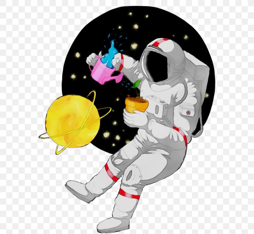 Astronaut, PNG, 617x755px, Watercolor, Astronaut, Cartoon, Paint, Space Download Free