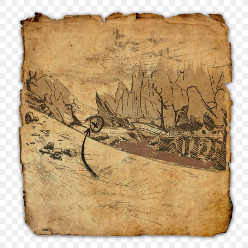 The Elder Scrolls Online Treasure Map, PNG, 1024x1024px, Watercolor, Cartoon, Flower, Frame, Heart Download Free