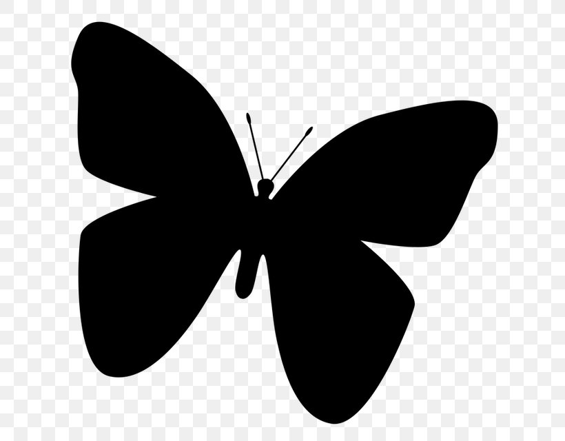 Butterfly Insect Silhouette Clip Art, PNG, 640x640px, Butterfly, Arthropod, Black, Black And White, Brush Footed Butterfly Download Free