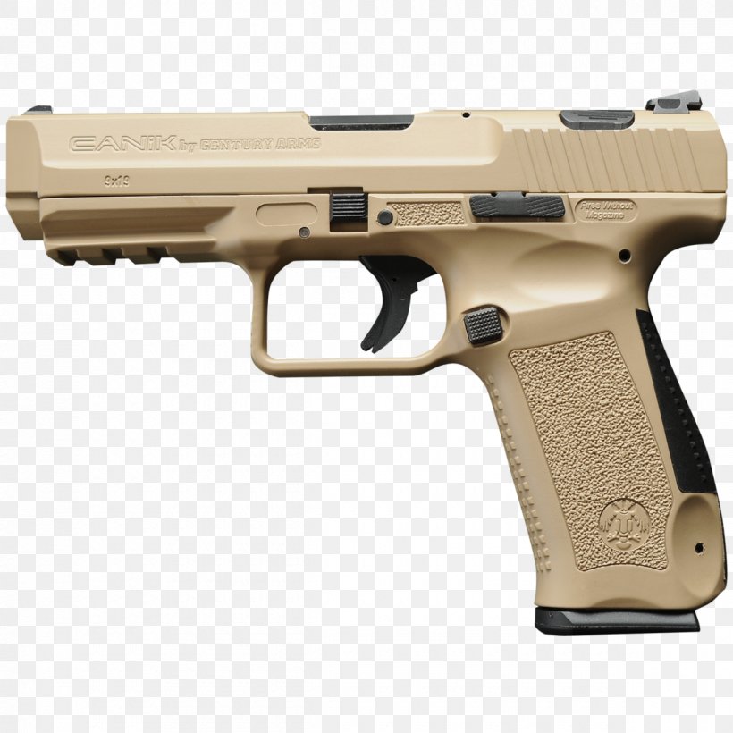 Canik 9×19mm Parabellum Handgun Century International Arms Semi-automatic Pistol, PNG, 1200x1200px, 9 Mm Caliber, 919mm Parabellum, Air Gun, Airsoft, Airsoft Gun Download Free