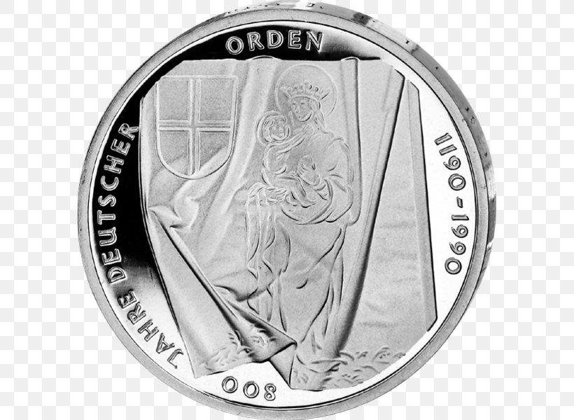 Coin Germany Deutsche Mark Dm-drogerie Markt C&A, PNG, 598x600px, Coin, Black And White, Commemorative Coin, Currency, Deutsche Mark Download Free