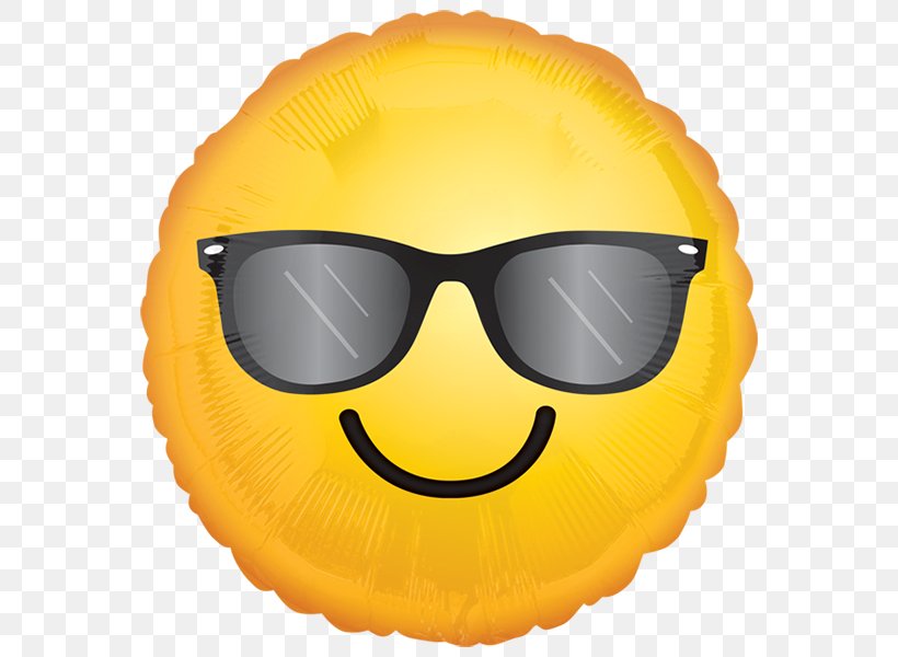 Balloon Smiley Emoticon Birthday Party, PNG, 600x600px, Balloon, Birthday, Emoji, Emoticon, Eyewear Download Free