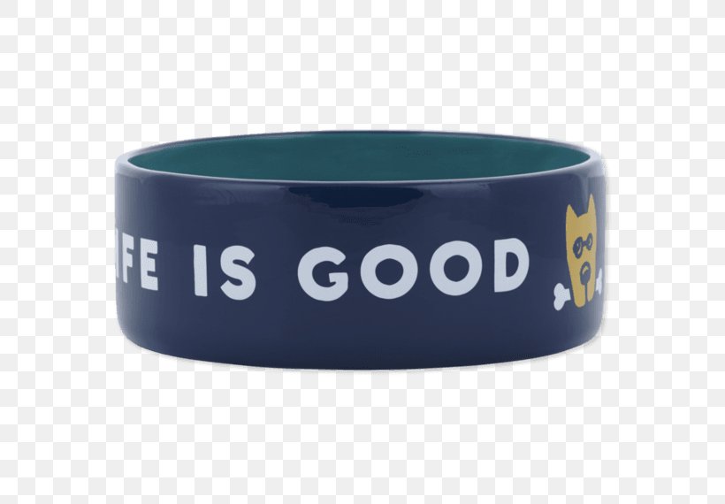 Bowl Life Is Good Company Ceramic T-shirt, PNG, 570x570px, Bowl, Blue, Ceramic, Cobalt Blue, Dishwashing Liquid Download Free