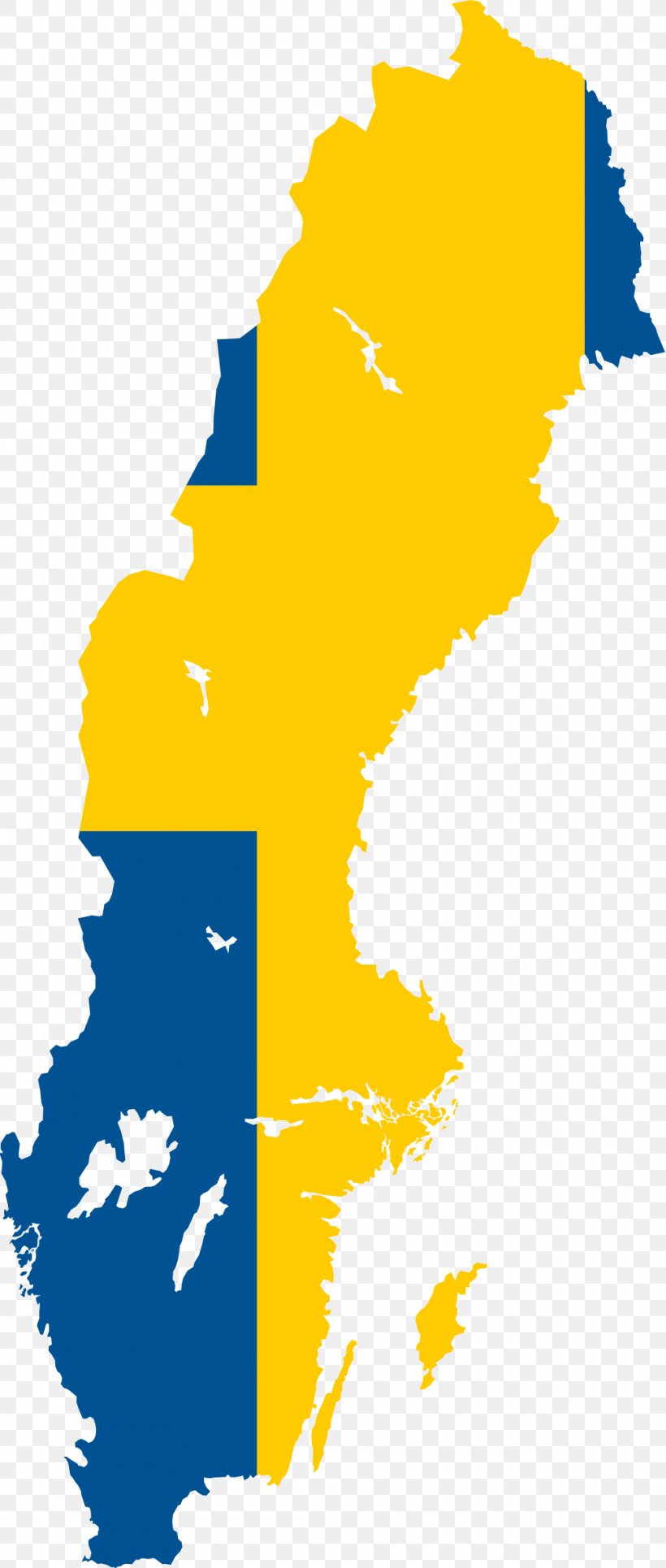 Flag Of Sweden Blank Map, PNG, 1000x2354px, Sweden, Area, Art, Artwork, Atlas Download Free