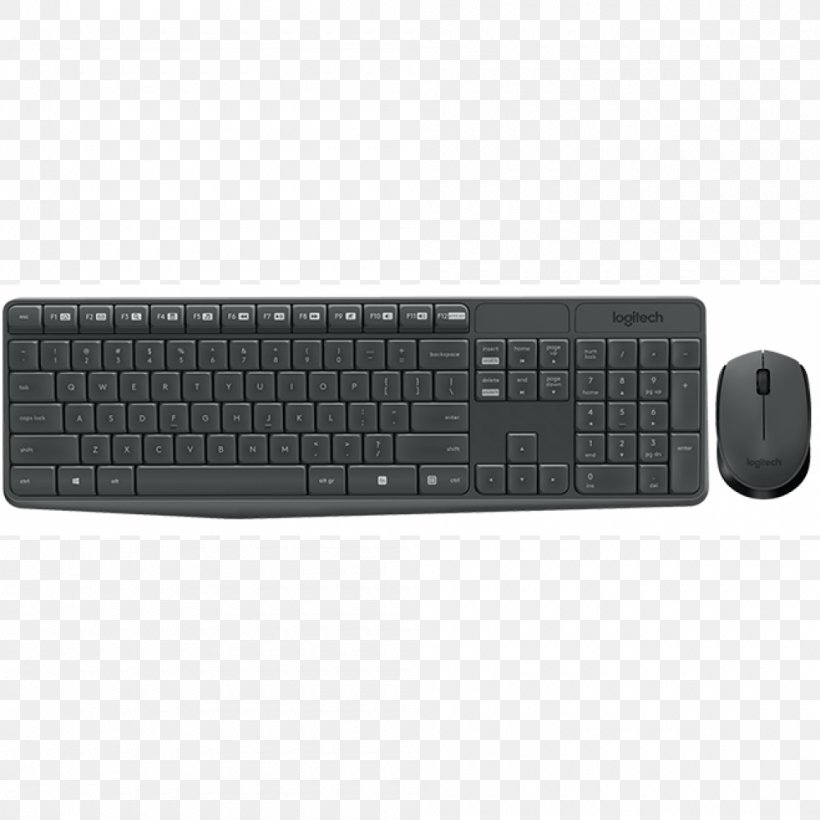 Computer Keyboard Computer Mouse Wireless Keyboard Logitech, PNG, 1000x1000px, Computer Keyboard, Battery, Computer, Computer Component, Computer Hardware Download Free