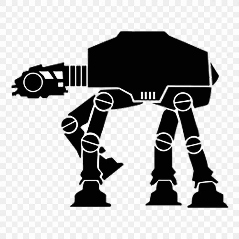 Darth Vader Yoda All Terrain Armored Transport Star Wars Vector Graphics, PNG, 1200x1200px, Darth Vader, All Terrain Armored Transport, Blackandwhite, Decal, Empire Strikes Back Download Free