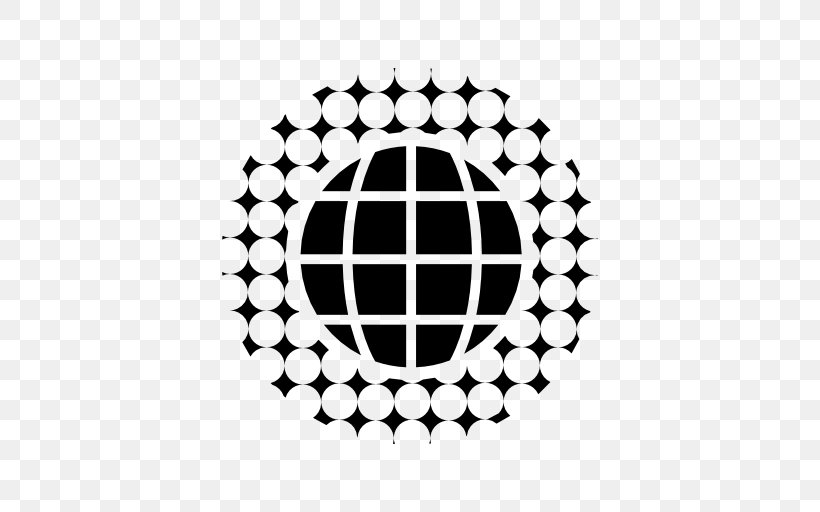 Halftone Circle Pattern, PNG, 512x512px, Halftone, Area, Ball, Black, Black And White Download Free