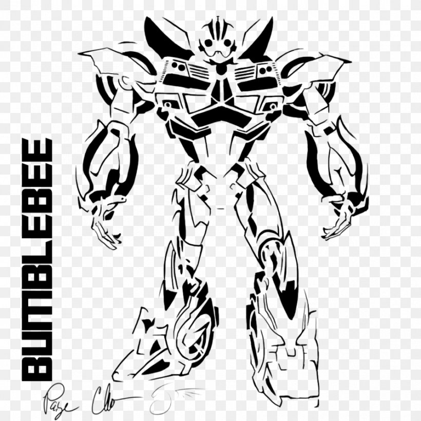 Bumblebee Optimus Prime Coloring Book Drawing, PNG, 894x894px, Bumblebee, Arm, Artwork, Bee, Black Download Free