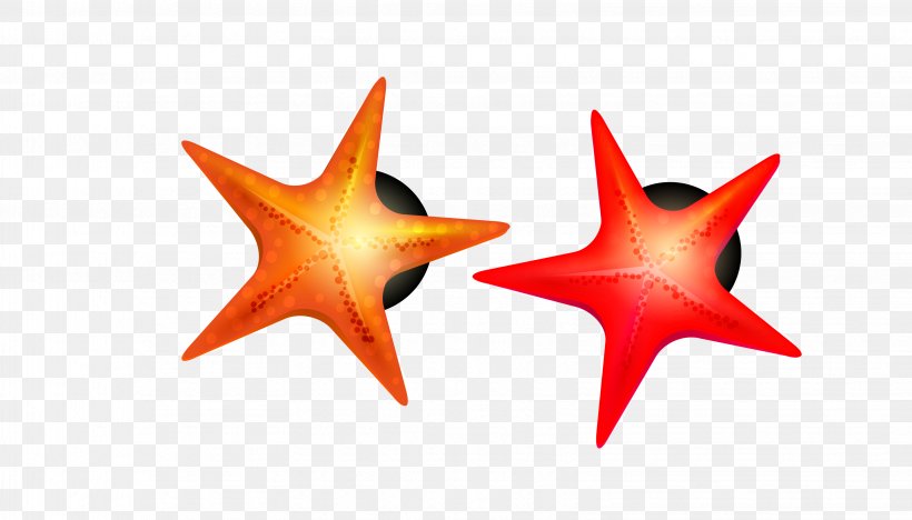 Vector Red Three-dimensional Five-pointed Star, PNG, 3261x1864px, Red Star, Dimension, Five Pointed Star, Gratis, Orange Download Free