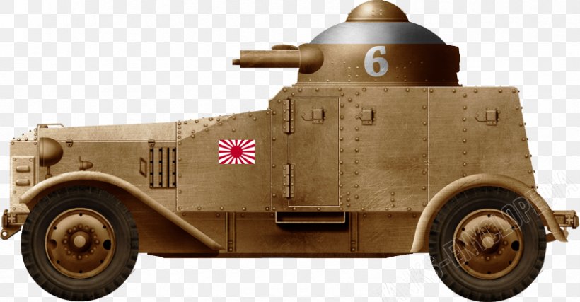 Armored Car Vickers Crossley Armoured Car Tank, PNG, 844x440px, Armored Car, Armour, Car, Continuous Track, Empire Of Japan Download Free