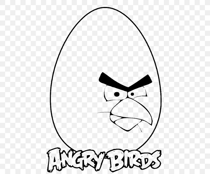 Coloring Book Angry Birds Space Black And White Easter Child, PNG, 530x680px, Watercolor, Cartoon, Flower, Frame, Heart Download Free