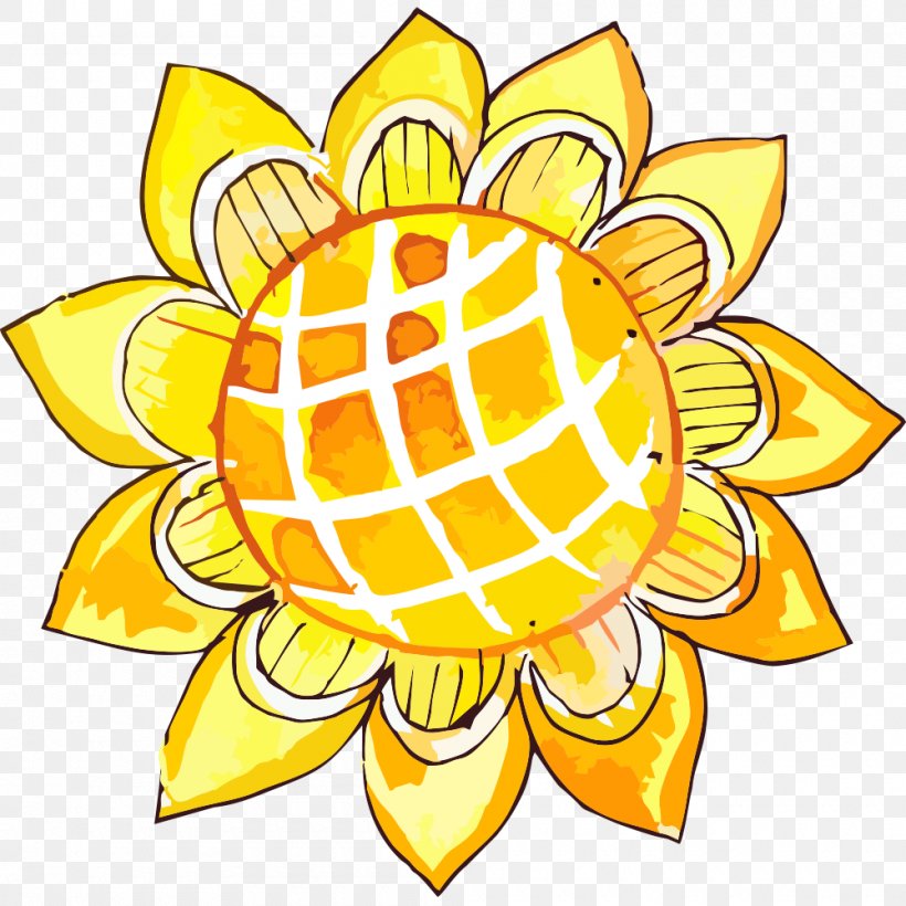 Common Sunflower Clip Art, PNG, 1000x1000px, Common Sunflower, Artwork, Commodity, Coreldraw, Designer Download Free