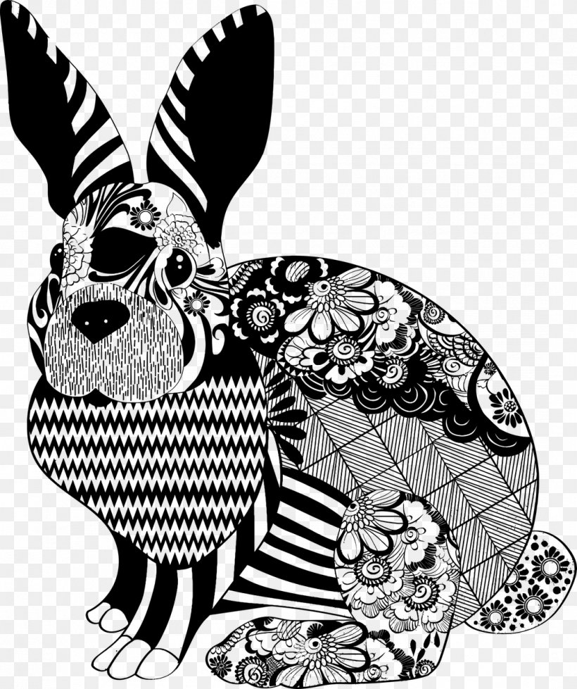 Domestic Rabbit Lionhead Rabbit Hare Clip Art, PNG, 1073x1280px, Domestic Rabbit, Animal, Art, Black And White, Carnivoran Download Free