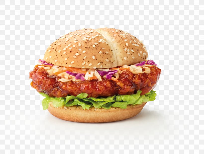 Hamburger Veggie Burger Korean Cuisine Chicken Sandwich Hot Chicken, PNG, 4038x3048px, Hamburger, American Food, Breakfast Sandwich, Buffalo Burger, Bun Download Free