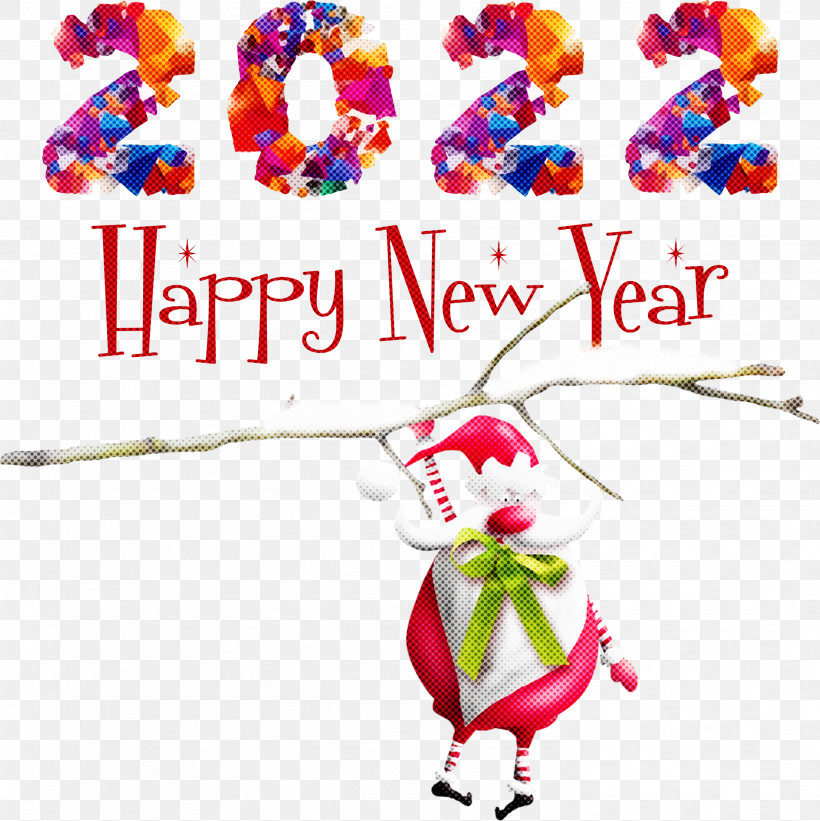 Happy New Year 2022 2022 New Year 2022, PNG, 2994x3000px, Cut Flowers, Balloon, Creativity, Event Management, Flower Download Free