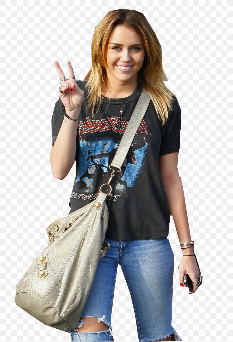 Miley Cyrus T-shirt Jeans Los Angeles Heavy Metal Subculture, PNG, 739x1202px, Watercolor, Cartoon, Flower, Frame, Heart Download Free