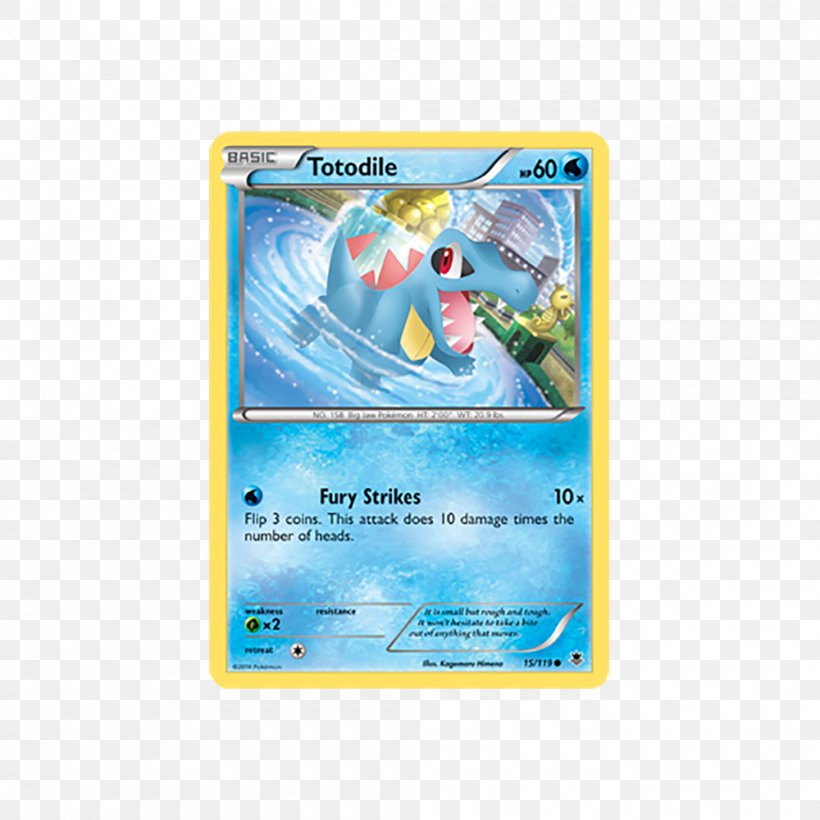 Pokémon Sun And Moon Totodile Pokémon Trading Card Game Croconaw, PNG, 1000x1000px, Totodile, Collectible Card Game, Croconaw, Feraligatr, Game Download Free