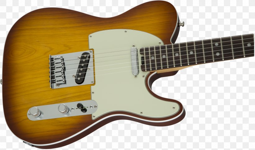 Fender Telecaster Thinline Electric Guitar Sunburst Fender Elite Stratocaster, PNG, 2400x1420px, Watercolor, Cartoon, Flower, Frame, Heart Download Free