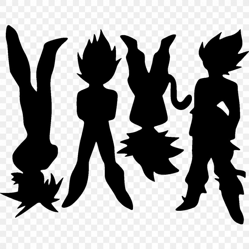Goku Gohan Silhouette Super Saiyan, PNG, 1200x1200px, Goku, Arm, Art, Black And White, Dragon Ball Download Free