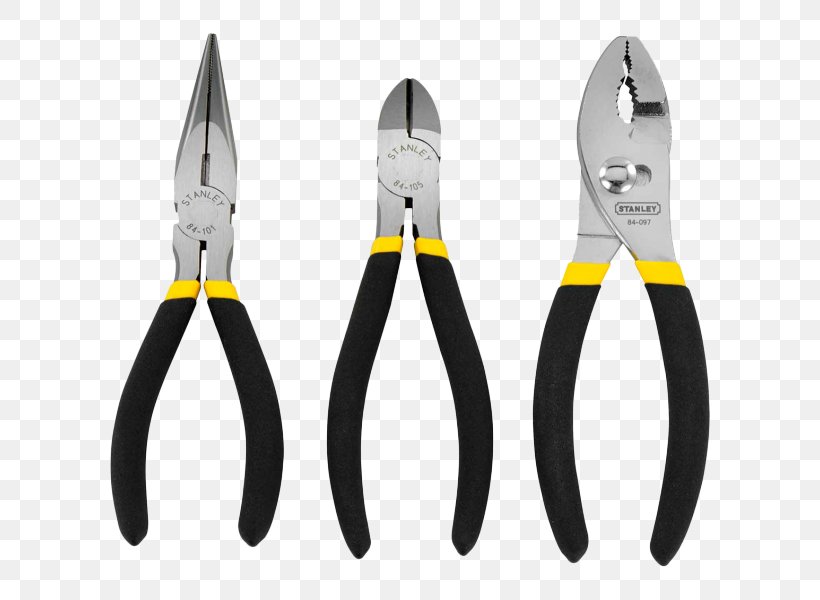 Stanley Hand Tools Needle-nose Pliers, PNG, 600x600px, Hand Tool, Bahco, Cutting Tool, Diagonal Pliers, Handle Download Free