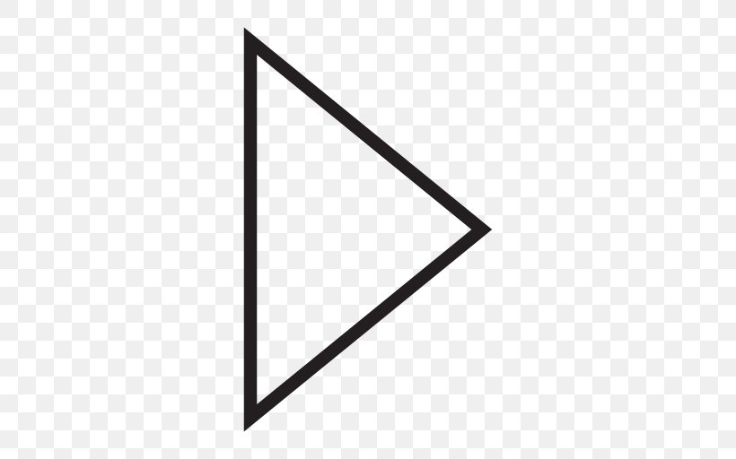 Arrow Triangle, PNG, 512x512px, Triangle, Area, Black, Black And White, Button Download Free